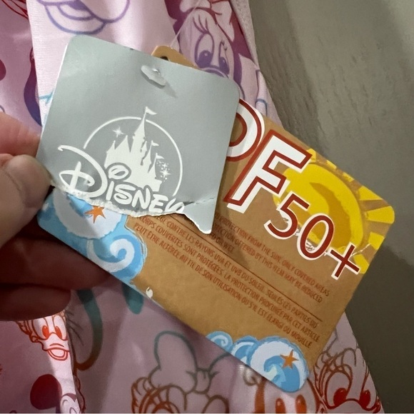 Disney 2X Halter Pastel Character Swim Suit One Piece NWT O2 - Picture 4 of 8